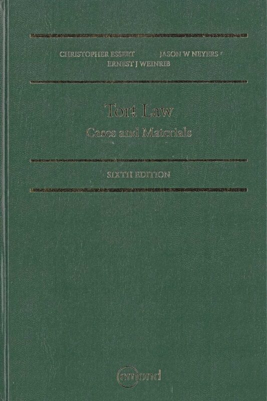 Tort Law: Cases And Materials