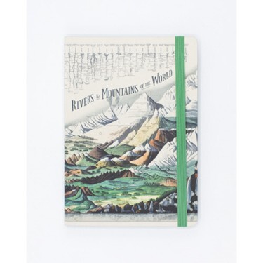Cognitive Surplus Rivers & Mountains Analysis A5 Softcover Blank & Lined Notebook