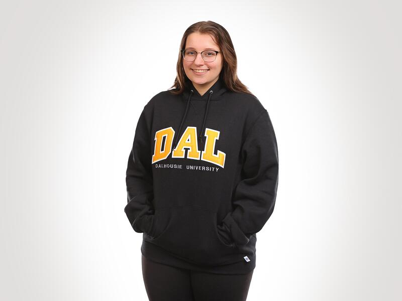 Sweatshirt, Russell Hoodie Dal Black Large