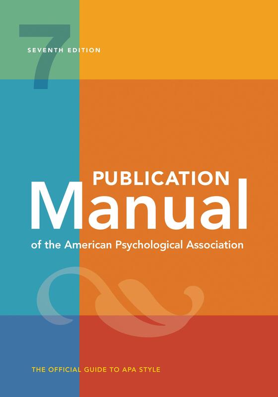 Apa Manual - Paperback 7th Ed