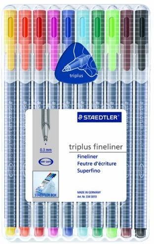Staedtler Triplus Fineliner Pens 10pk