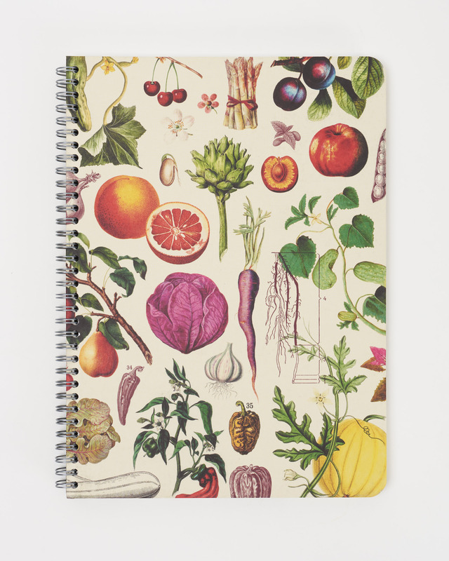 Cognitive Surplus Fruit & Vegetables A5 Spiral Liined Notebook