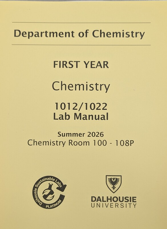 Chem 1012/1022 Lab Manual June