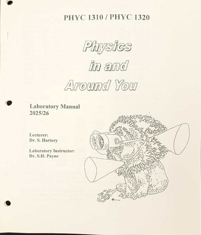 Phyc1310 Lab Manual